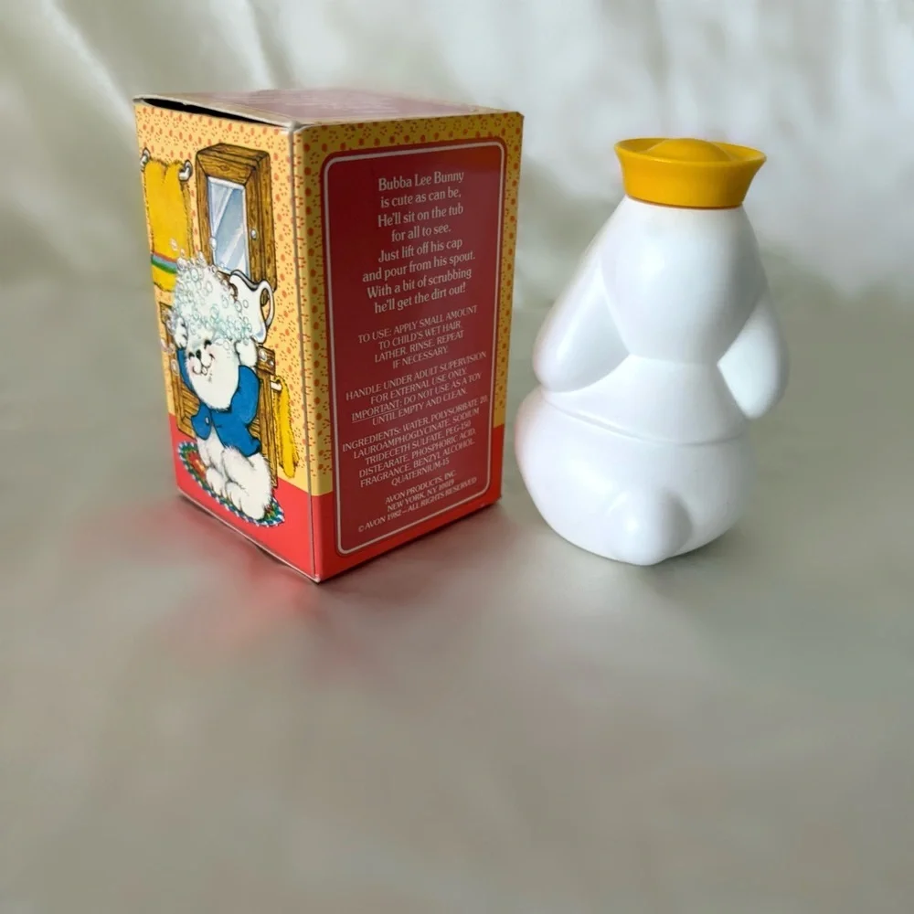 Vintage Avon bubble bath bunny rabbit soap new in box 1982